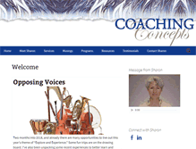 Tablet Screenshot of coachingconcepts.com